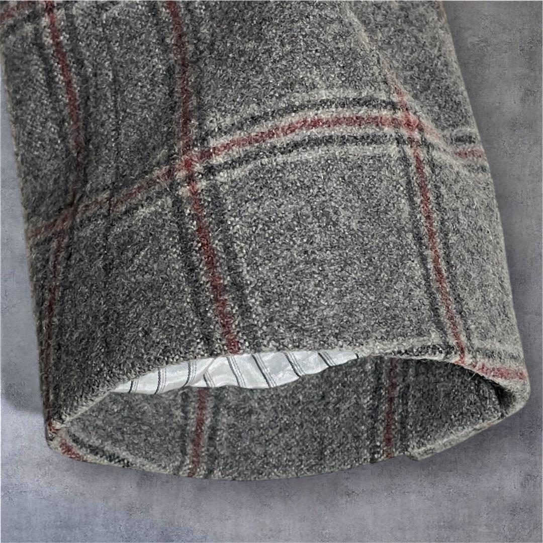 LARDINI ラルディーニ ウールテーラードジャケット チェック 46