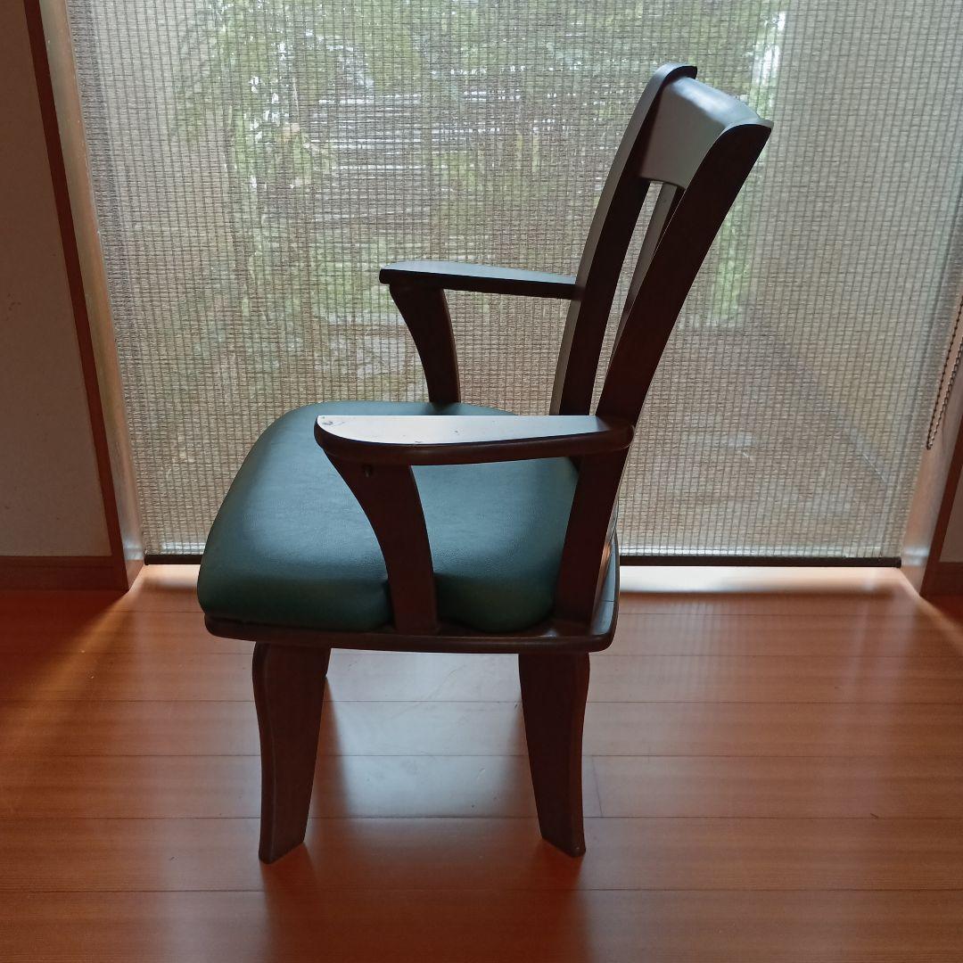 肘掛け付き　回転椅子　1脚 ダイニングチェア①　 ⇨⇨売却期間限定品!!