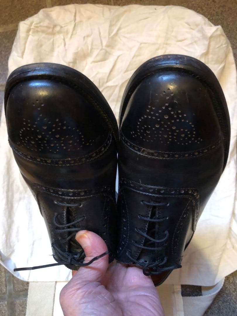 値下げしました。 Alden 909 メダリオンチップ 9半　シューキーパー付