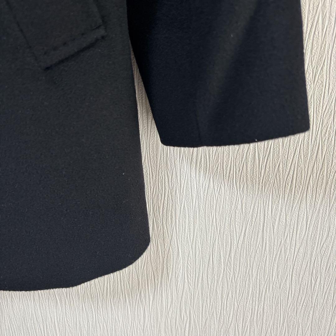 23区 ウールアンゴラビーバー チェスターコート 38 黒 オーバーサイズ