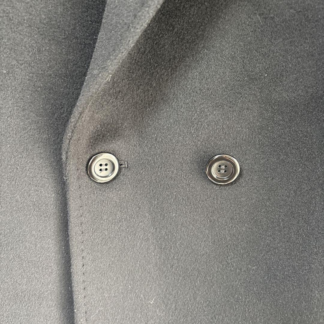 23区 ウールアンゴラビーバー チェスターコート 38 黒 オーバーサイズ