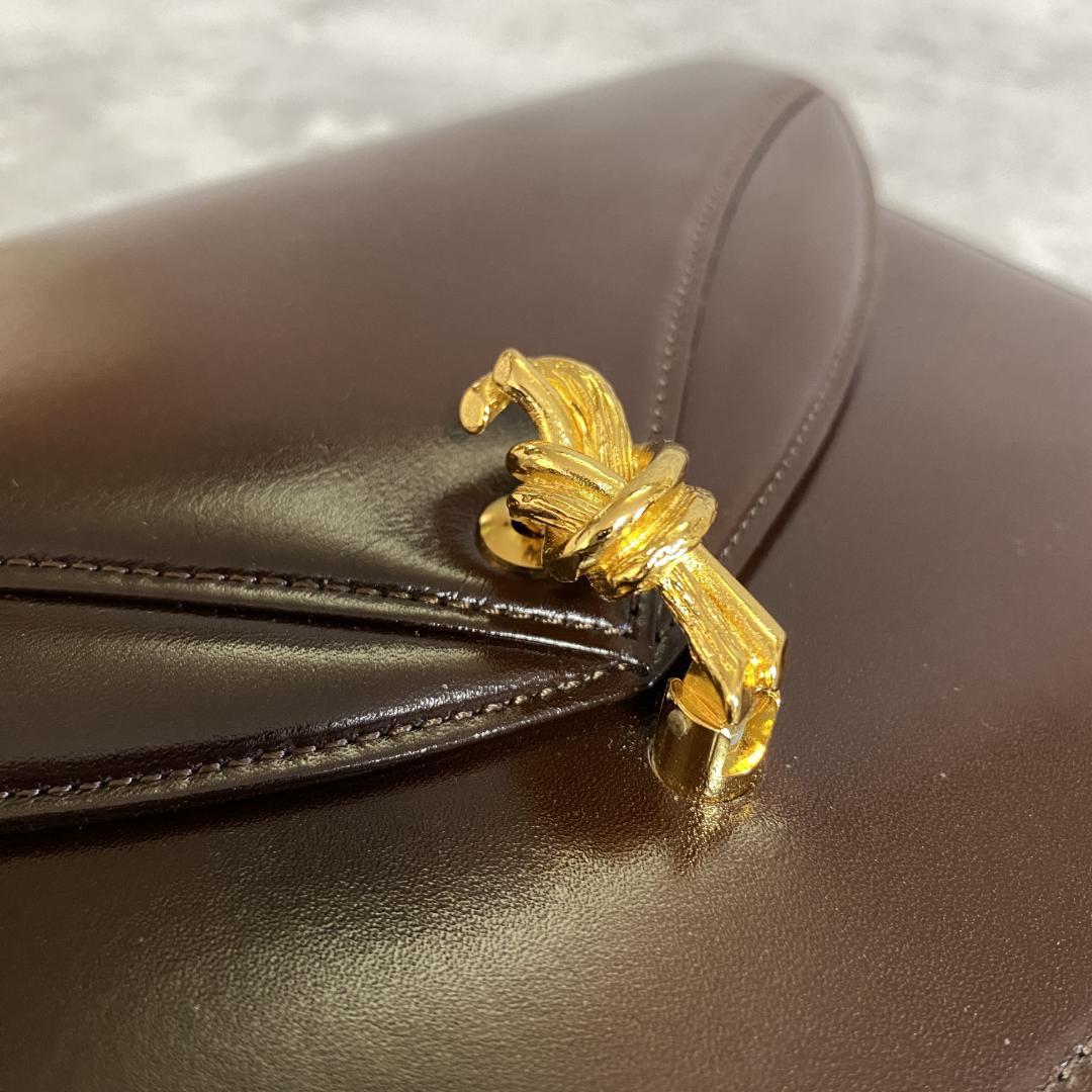 ✨極美品✨銀座和光 WAKO レザー チェーン ショルダーバッグ ゴールド