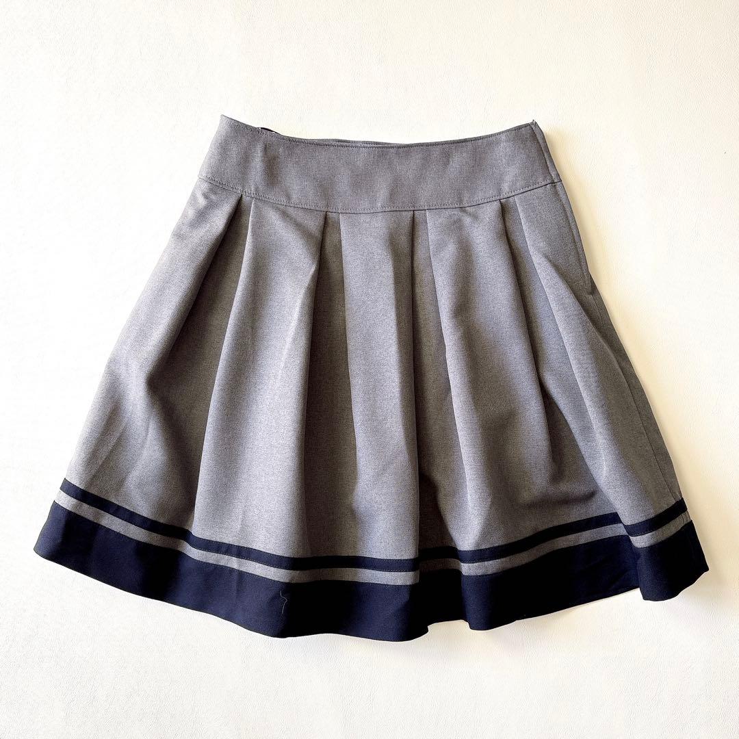 極美品 エルアンノワール 160 フォーマルセットアップ5点セット 紺 グレー