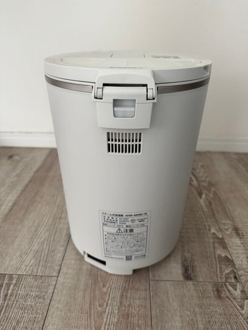 【美品】アイリスオーヤマ スチーム式加湿器 AHM-MH60-W ホワイト