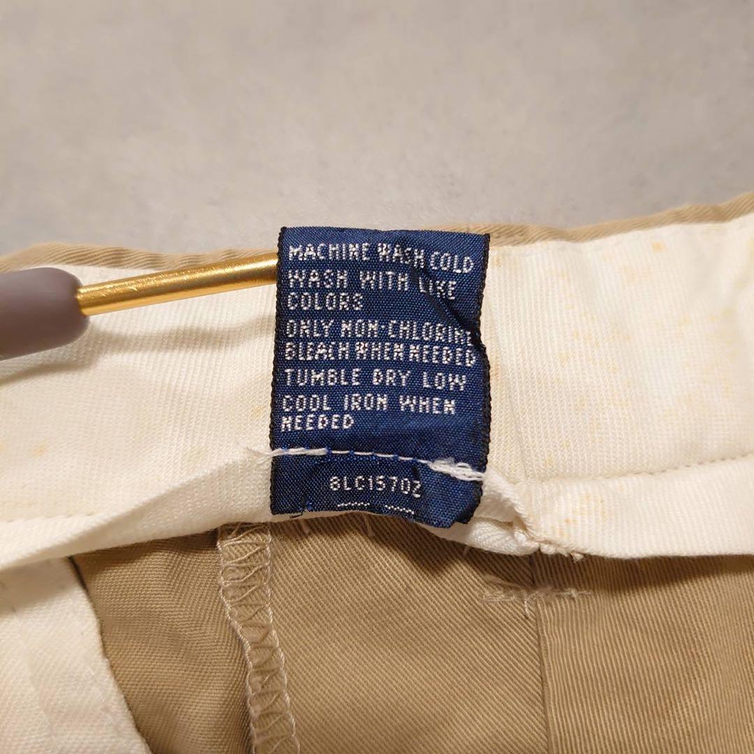 ポロチノPolo by Ralph Laurenツータックチノパンツ古着K286