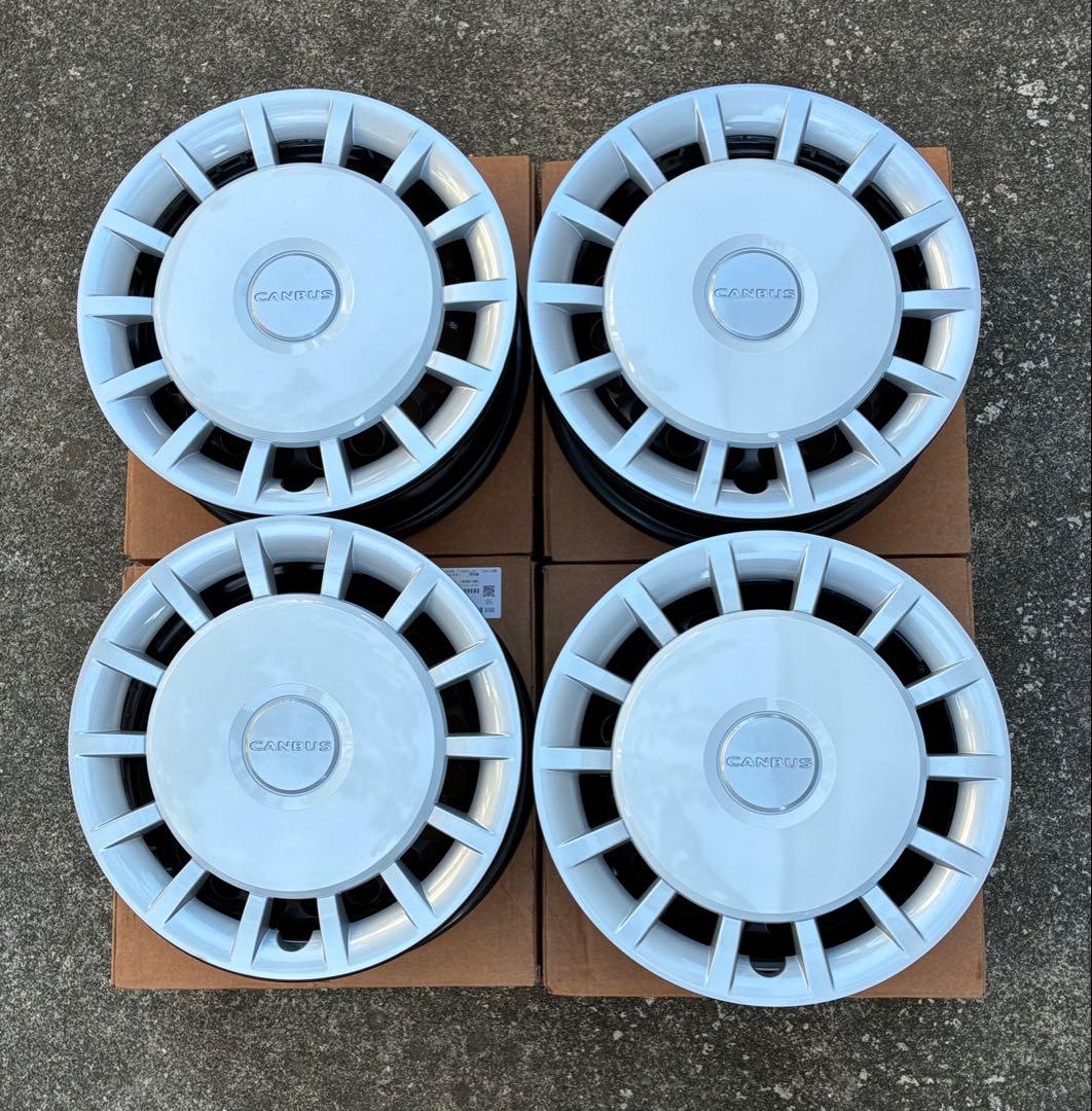 ムーヴキャンバス純正14インチホイール、ホイールキャップ