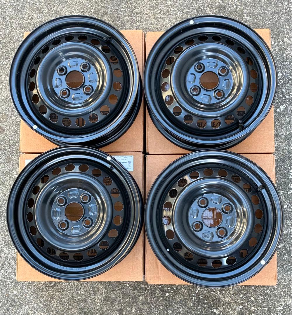 ムーヴキャンバス純正14インチホイール、ホイールキャップ