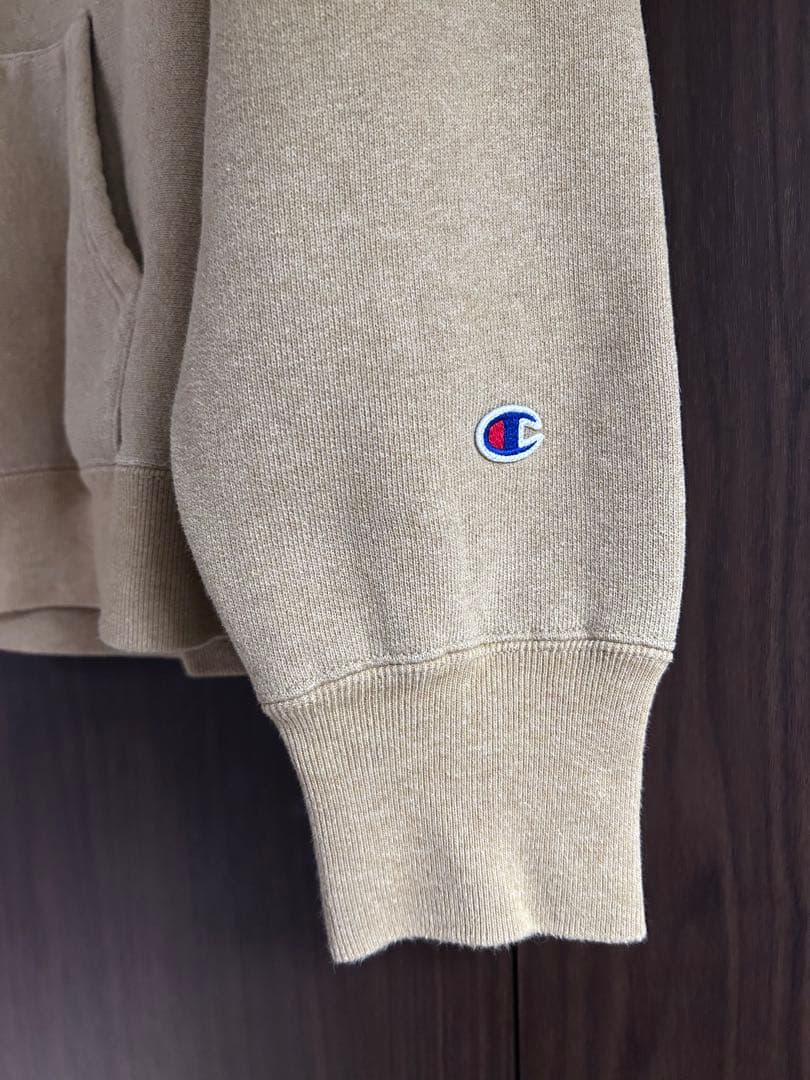 FRAMeWORK CHAMPIONハーフZIPスウェット　ベージュ