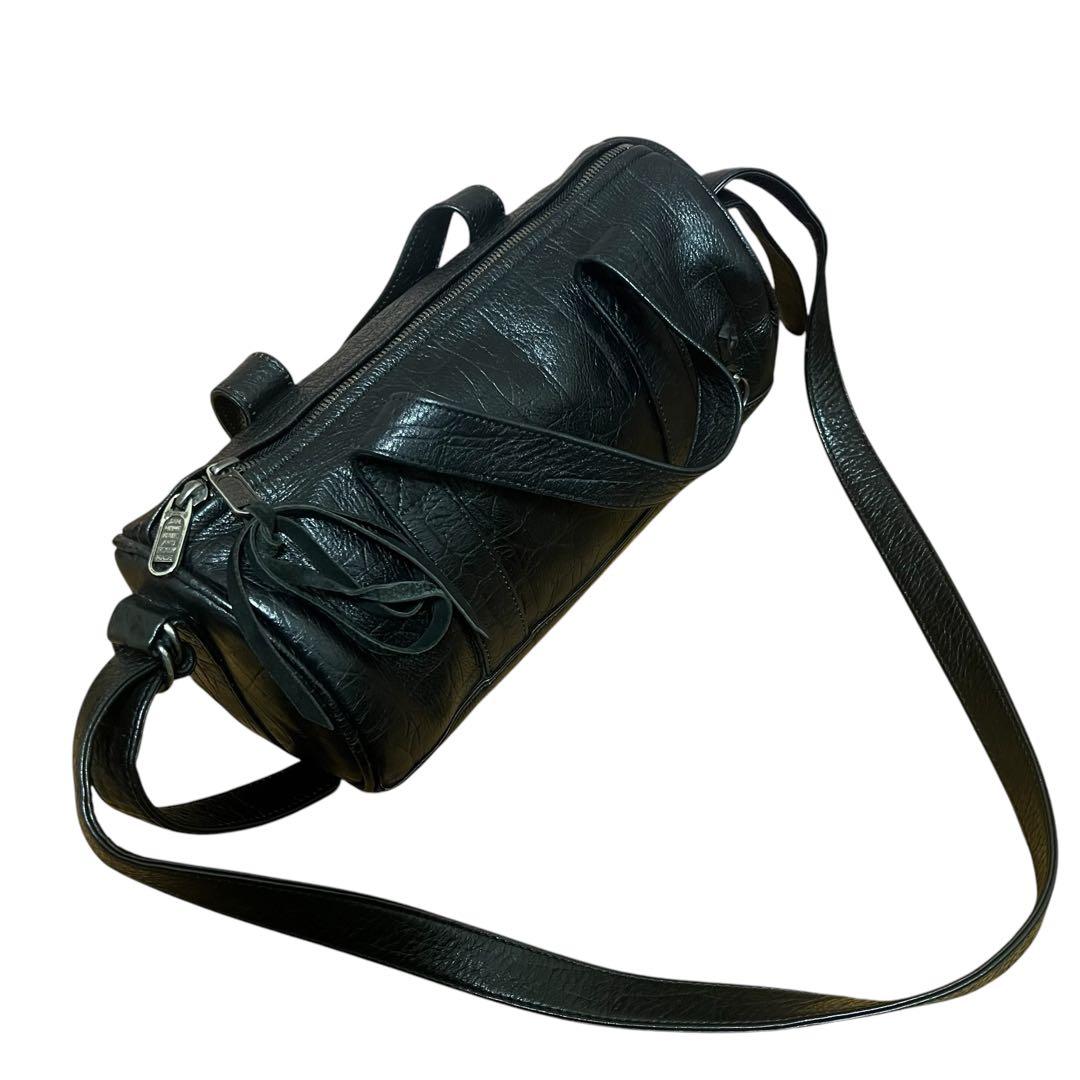 JAM  MADE ドラムバッグ 2WAY レザー ブラック