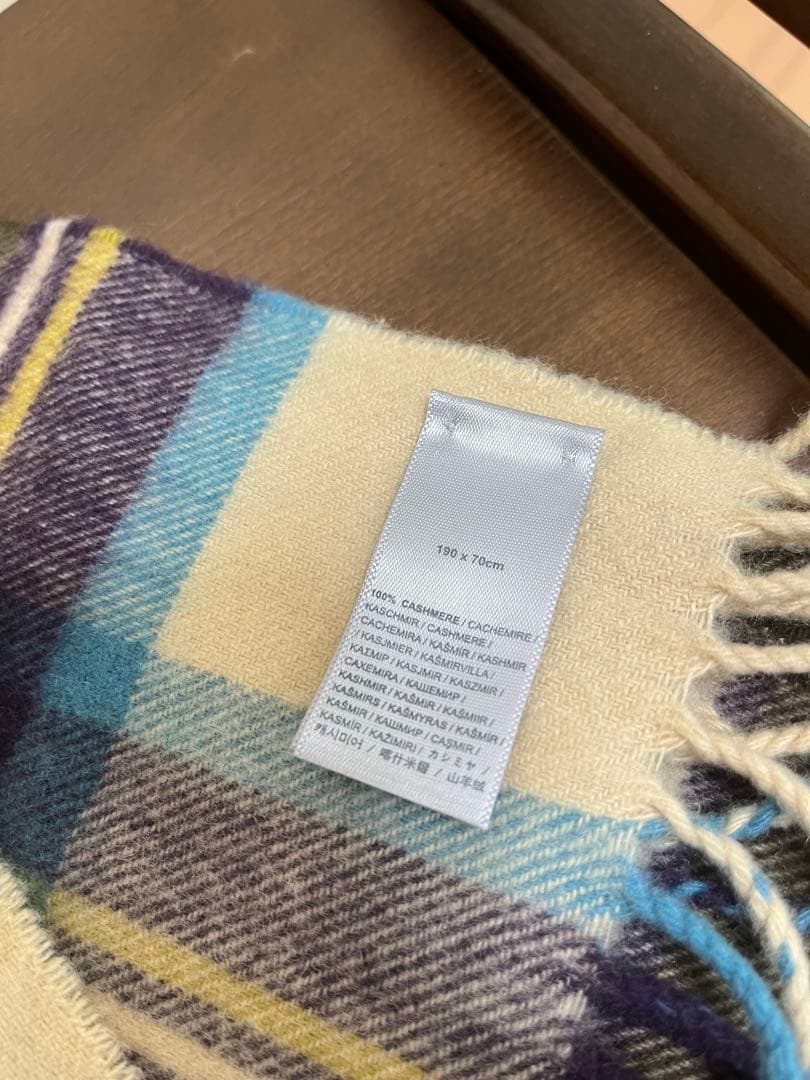 【2/11限定値下げ】ジョンストンズ100%カシミヤ ストール 大判