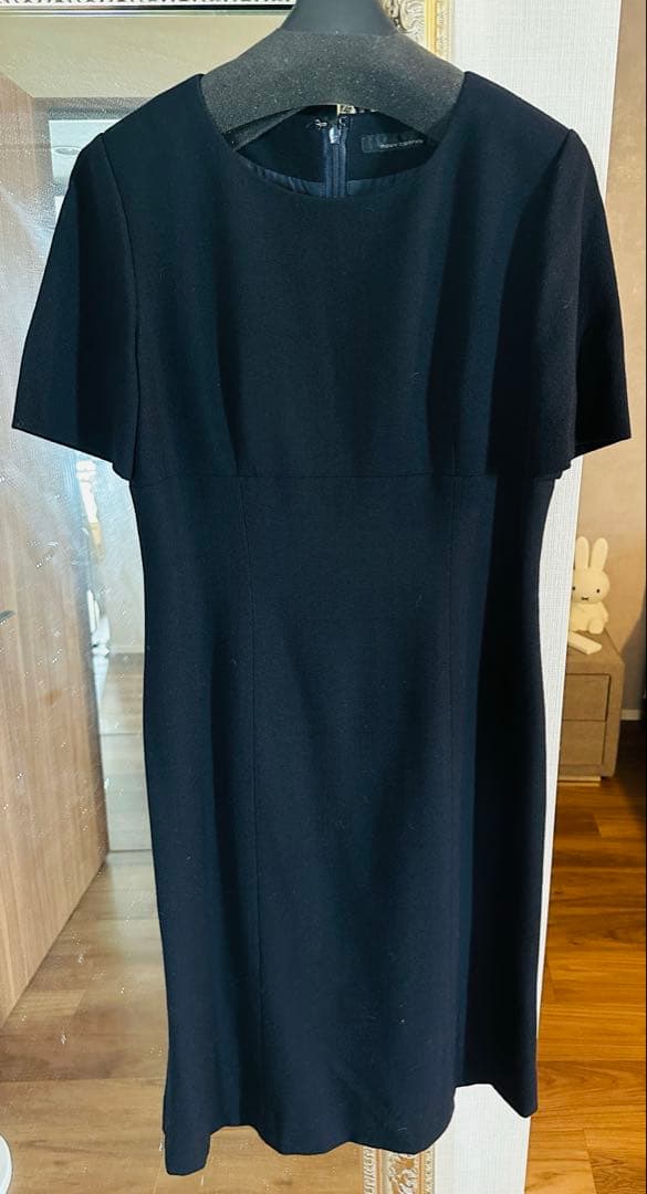 お受験　ワンピーススーツ　ワンピ11号　ジャケット9号ネイビー　ヌーヴコンフィニ