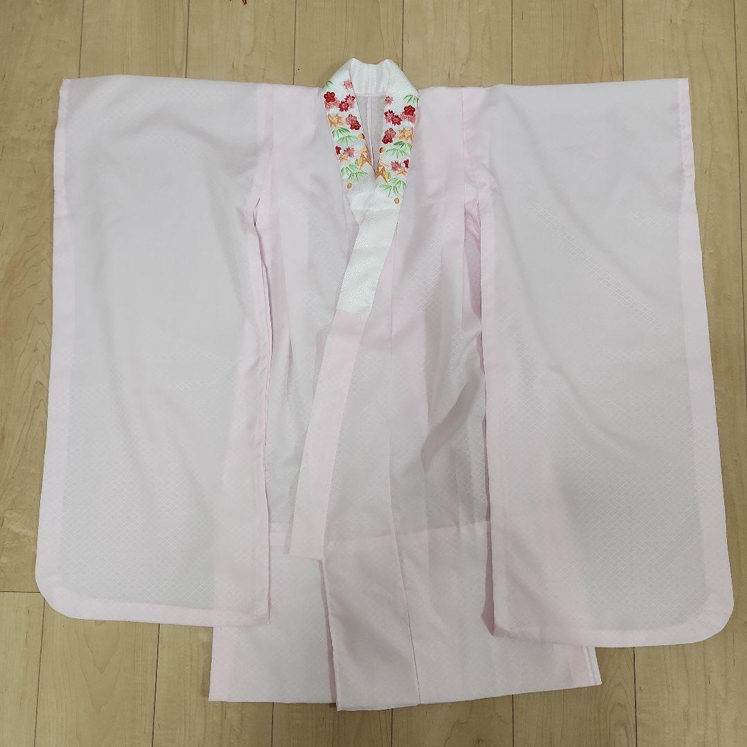 七五三 女の子 着物 帯 小物 セット 赤とピンク 花柄 さくら 7歳 式部浪漫