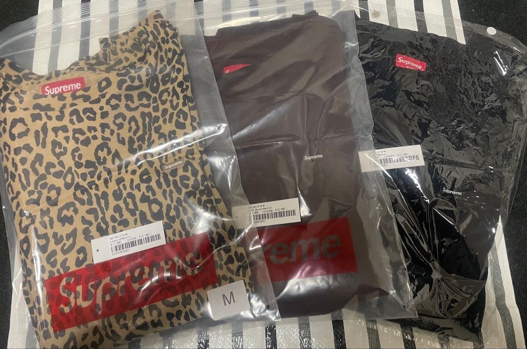 supreme Small Box L/S Tee 3枚セット