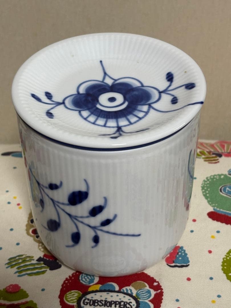 ロイヤルコペンハーゲン　ブルーフルーテッド メガ コンテナー　キャニスター