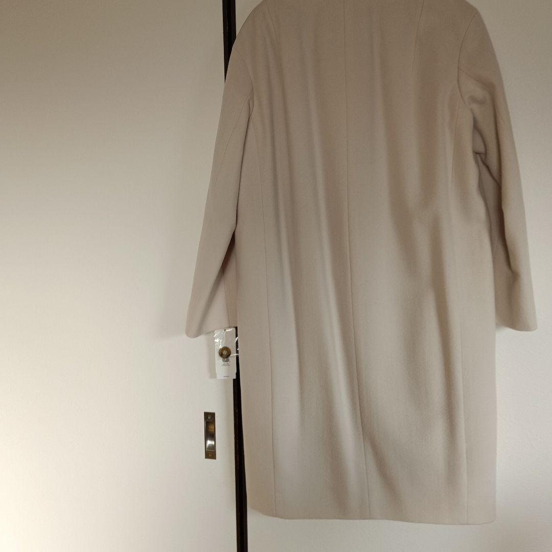 23区のカシミヤ混ピンクベージュのコート