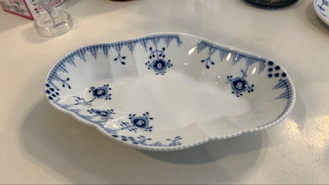 値下げしました！ロイヤルコペンハーゲン オーバルディッシュブルーエレメンツ
