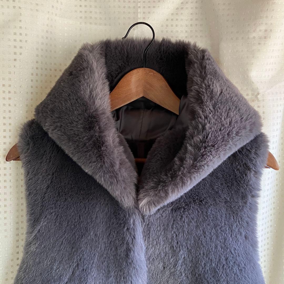 vivaprestヴィバプレスト　チャコールグレー フード付き エコファージレ