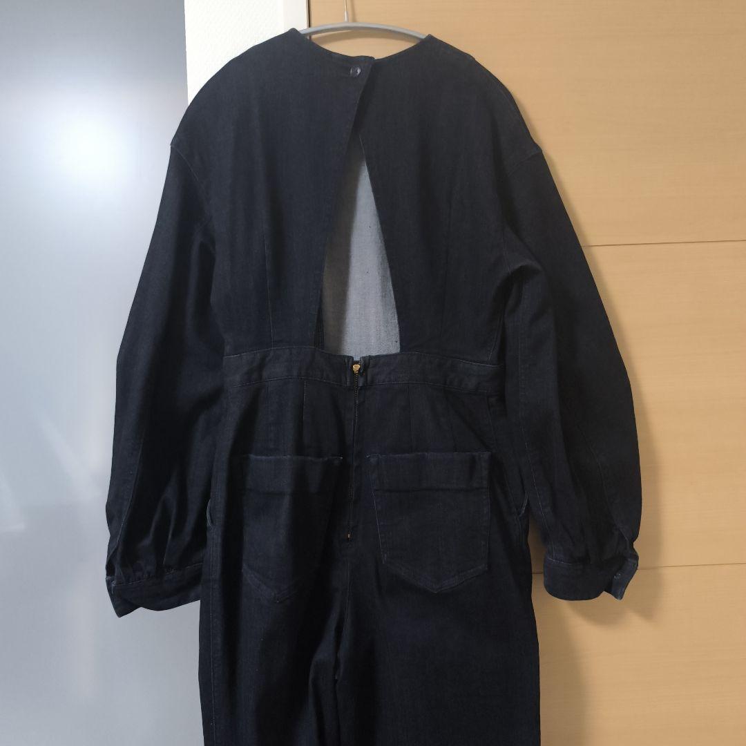 CLANE クラネ　バックオープン　デニム　ジャンプスーツ