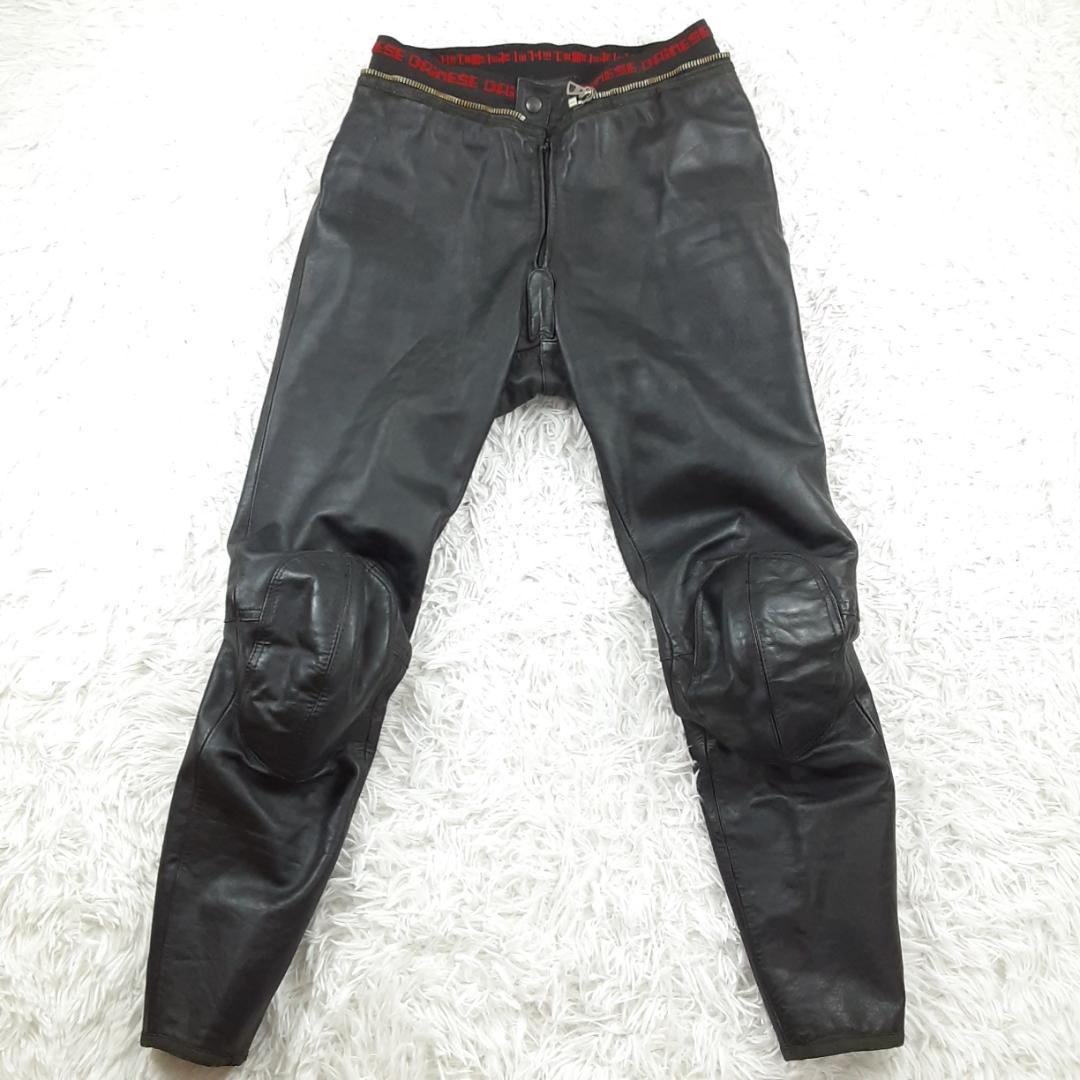 美品◎ダイネーゼ レーシングスーツ ブラック 黒 レザー イタリア製