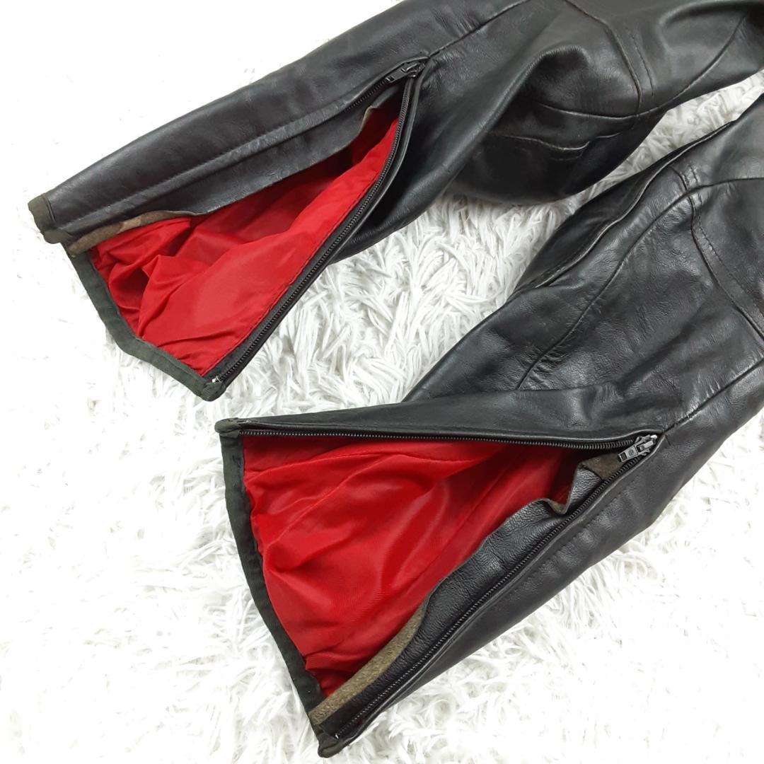 美品◎ダイネーゼ レーシングスーツ ブラック 黒 レザー イタリア製