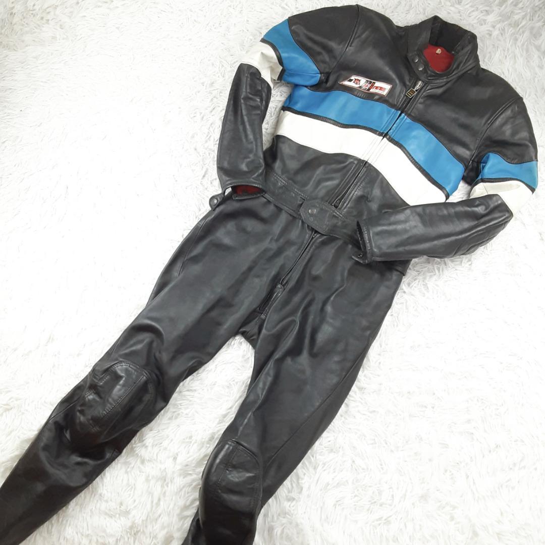 美品◎ダイネーゼ レーシングスーツ ブラック 黒 レザー イタリア製