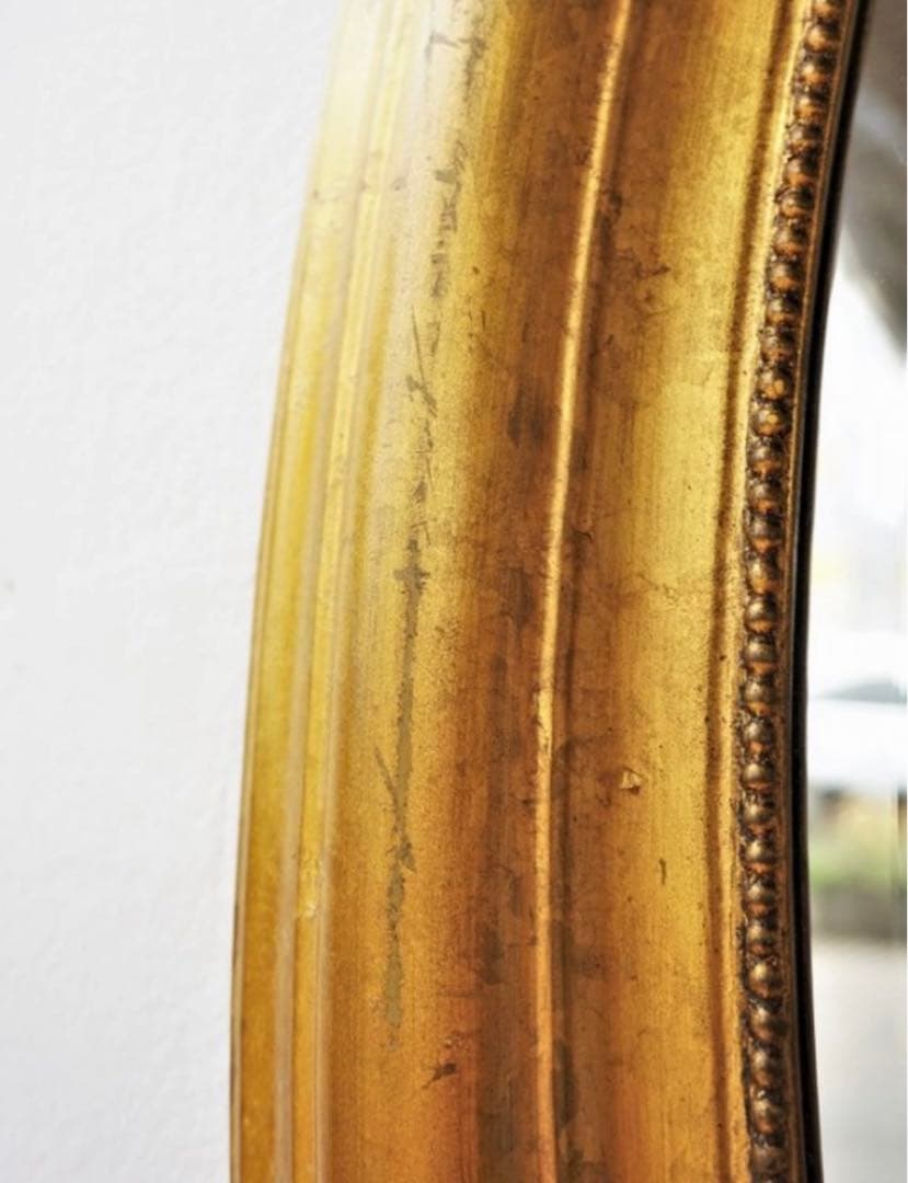 ヴィンテージ/楕円形/壁掛けミラー