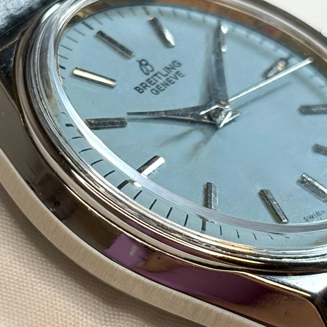11628 青 【希少・極美品】ブライトリング 手巻き ヴィンテージ