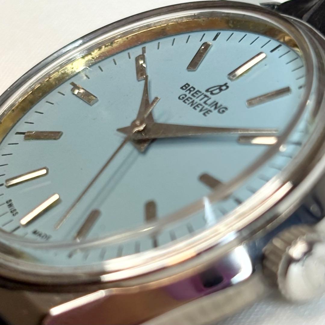 11628 青 【希少・極美品】ブライトリング 手巻き ヴィンテージ