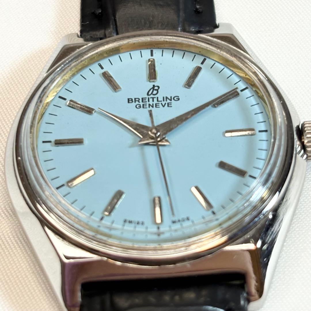 11628 青 【希少・極美品】ブライトリング 手巻き ヴィンテージ