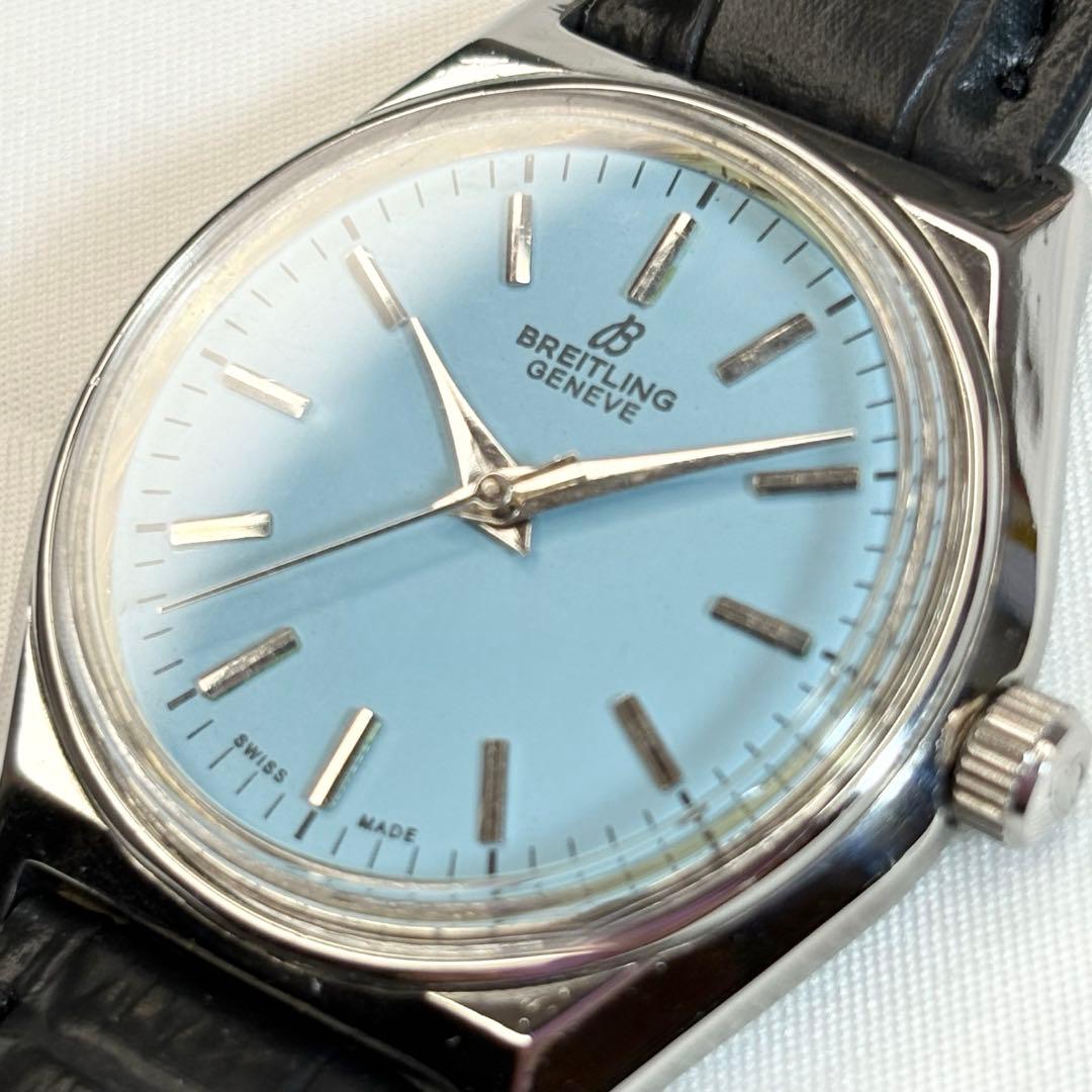 11628 青 【希少・極美品】ブライトリング 手巻き ヴィンテージ