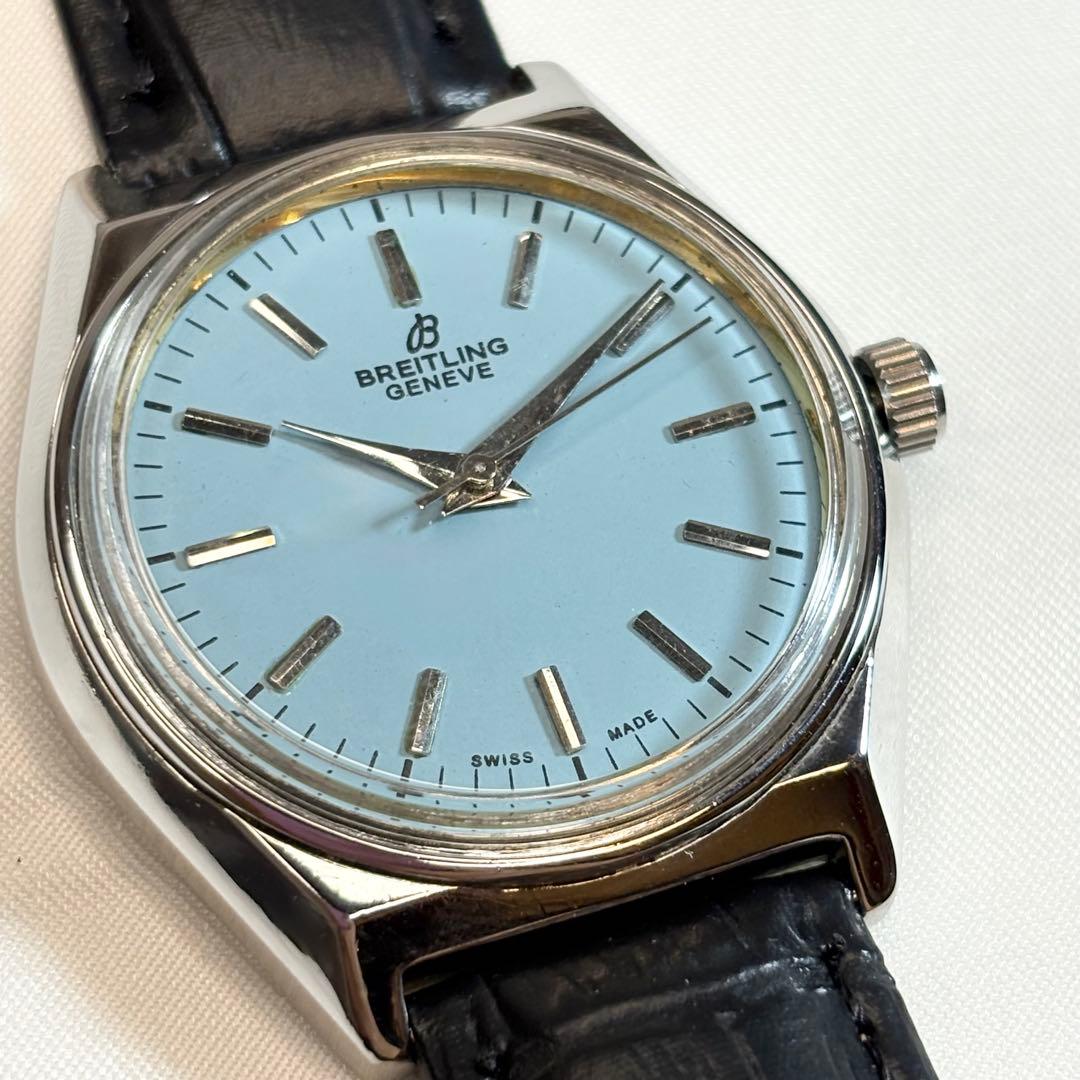 11628 青 【希少・極美品】ブライトリング 手巻き ヴィンテージ