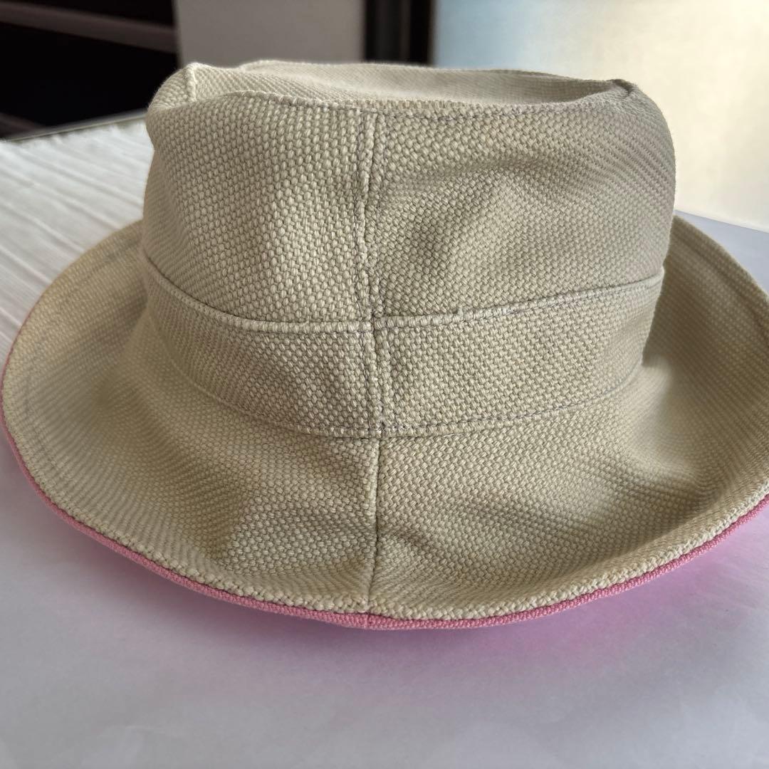 シャネル　スポーツライン　バケットハット　キャンバス生地　ピンク　57