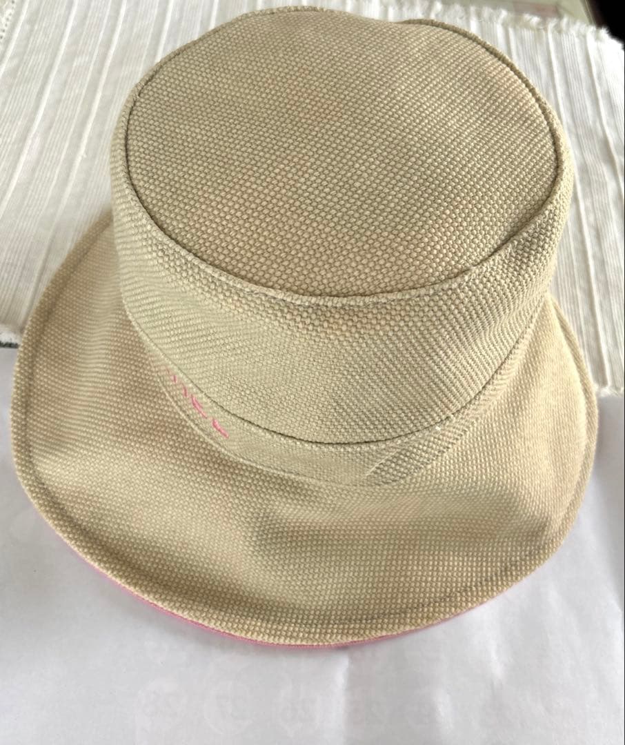 シャネル　スポーツライン　バケットハット　キャンバス生地　ピンク　57