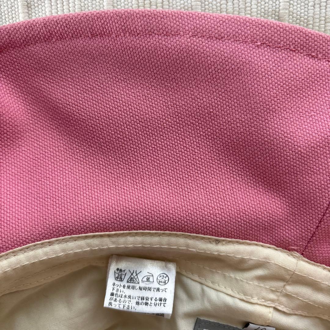 シャネル　スポーツライン　バケットハット　キャンバス生地　ピンク　57
