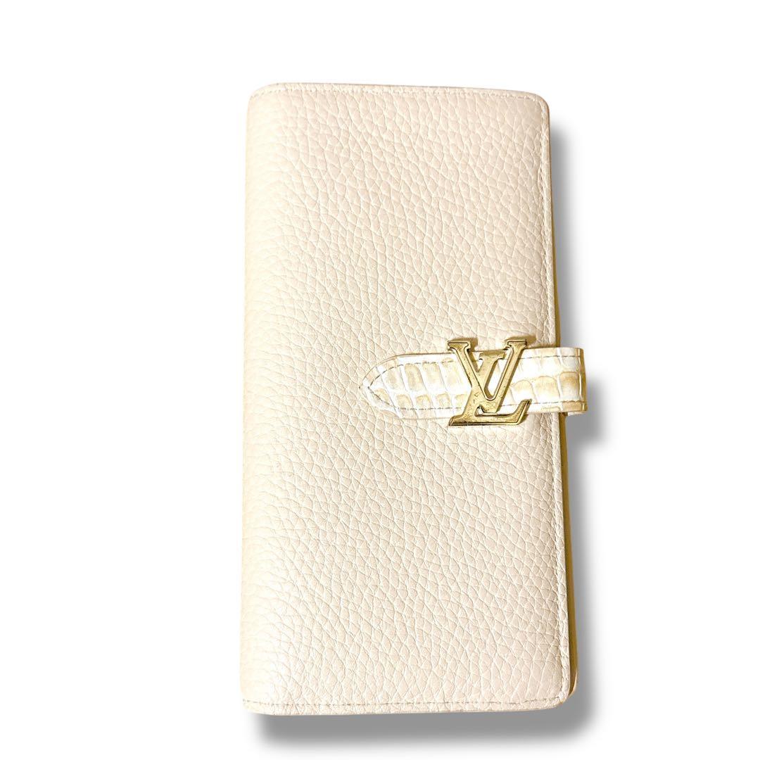 ルイヴィトン LV ヴェルティカル ウォレット トリヨンレザー クロコダイル