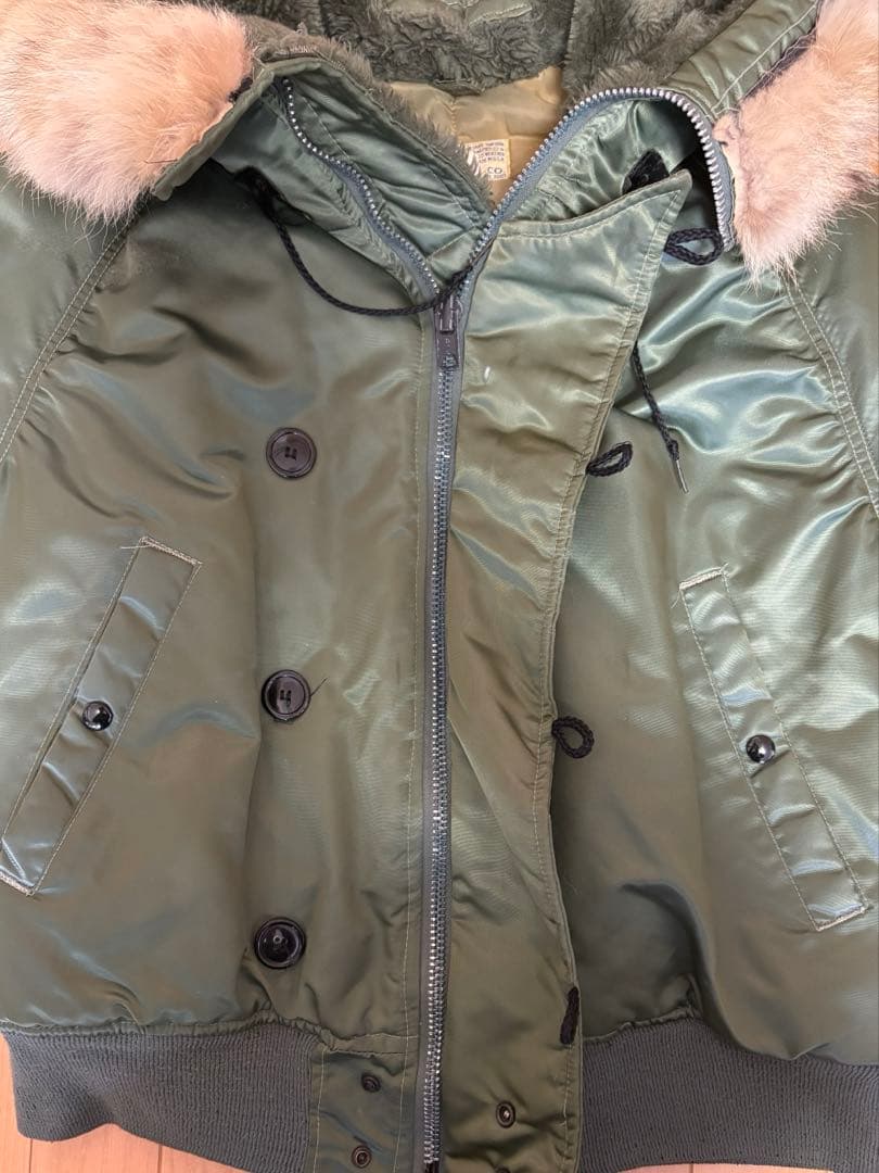 希少 80s-90s USA製 CORINTH N-2B コヨーテファー