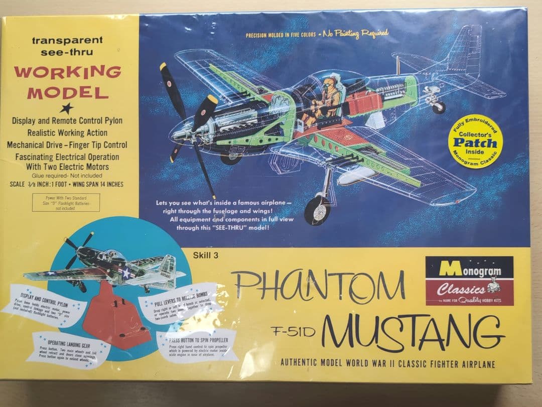 PHANTOM MUSTANG 1/48 透明工作モデル　新品未開封