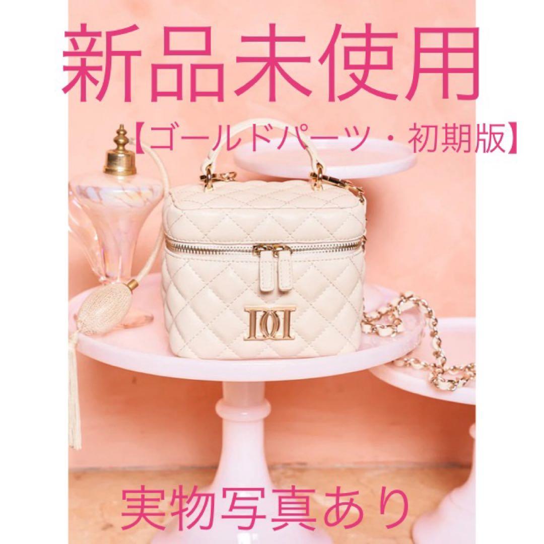 【新品未使用】Darich キルティングスクエアミニバッグ ゴールドパーツ