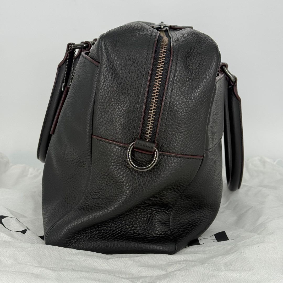 コーチ ボストンバッグ 2WAY ビジネスバック ブラック レザー F78130