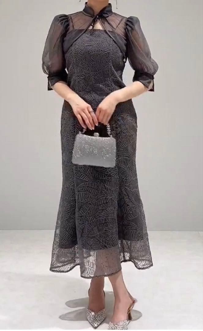 Leja グレー パーティードレス Sサイズ