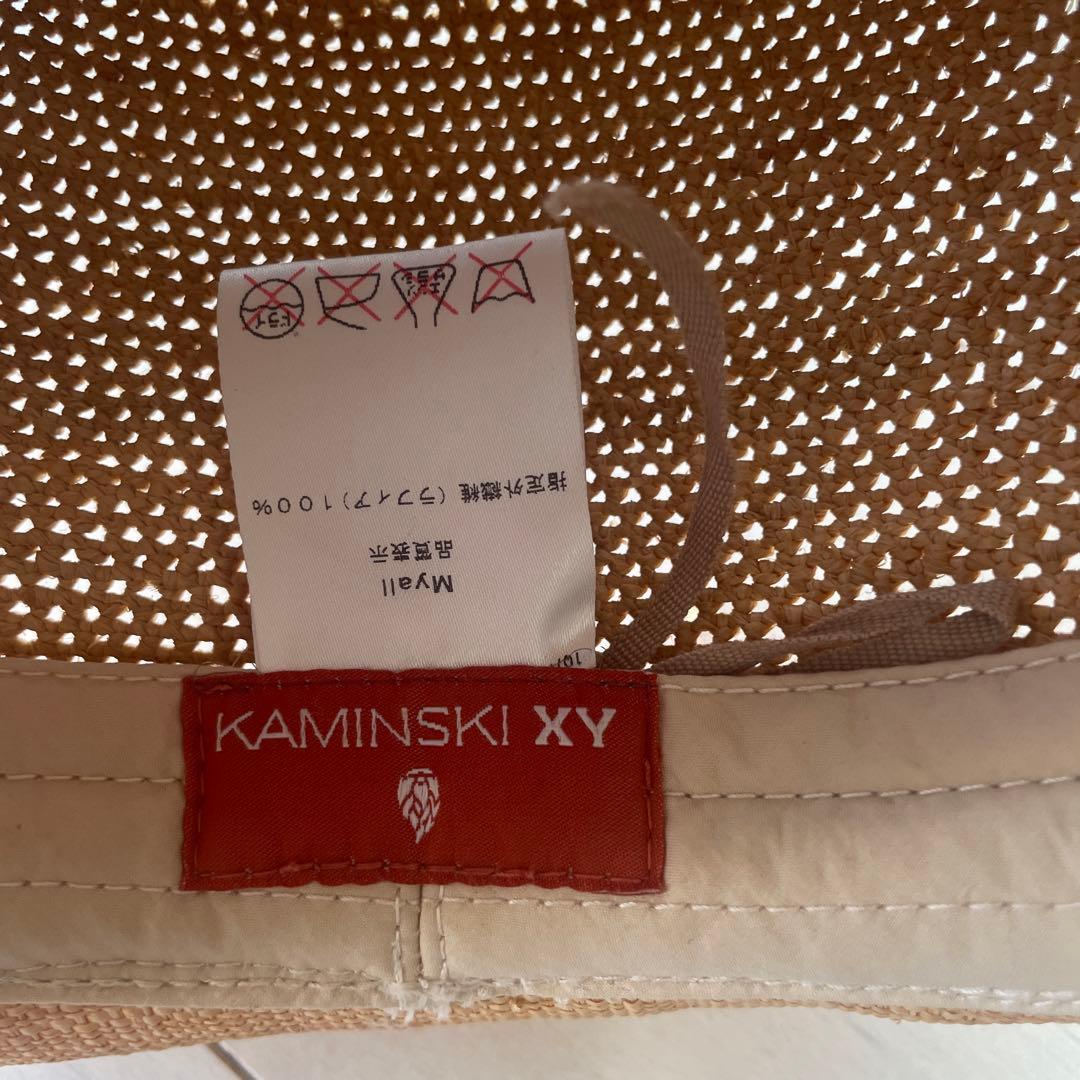 ちー　KAMINSKI XYラフィアハット　Lサイズ　美品