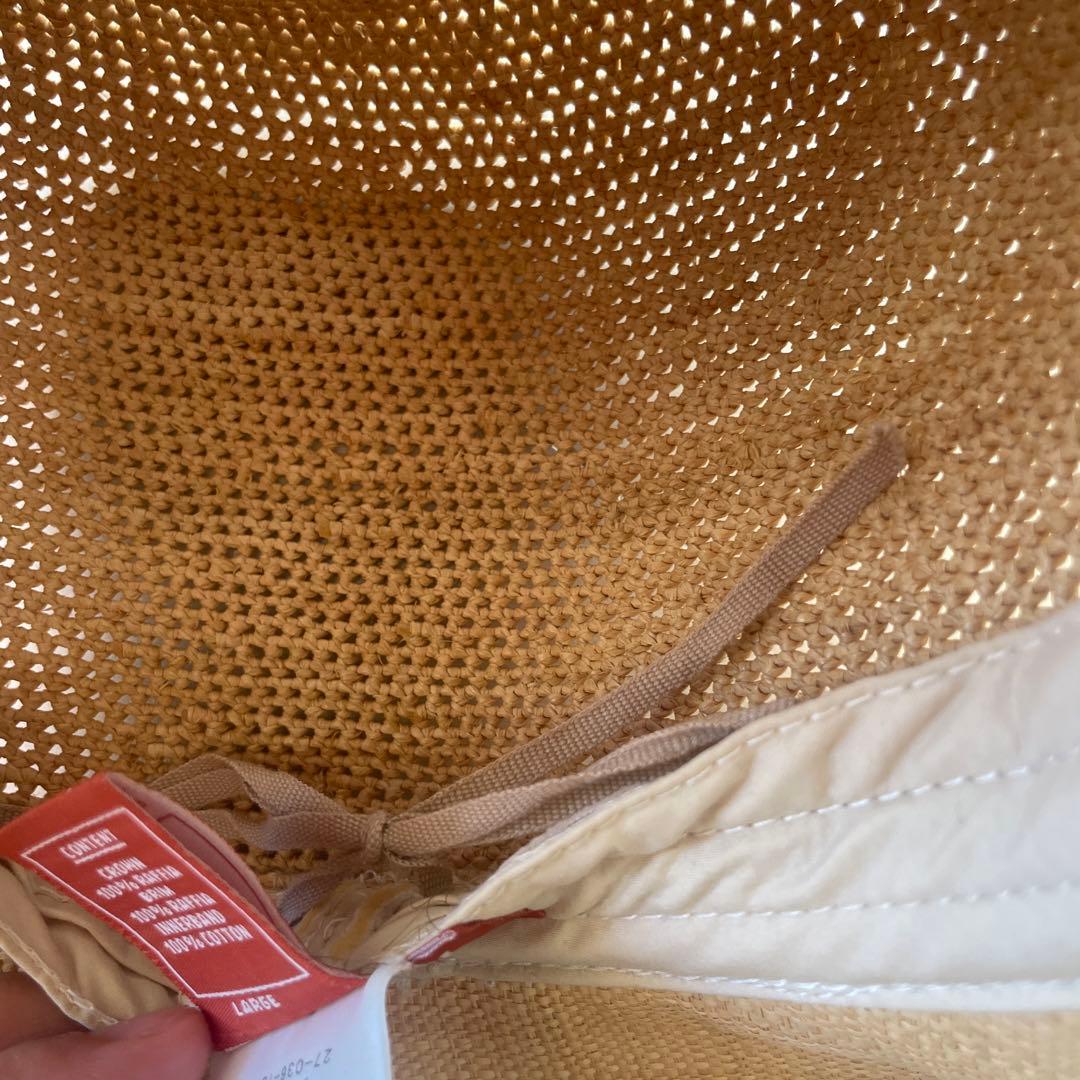 ちー　KAMINSKI XYラフィアハット　Lサイズ　美品