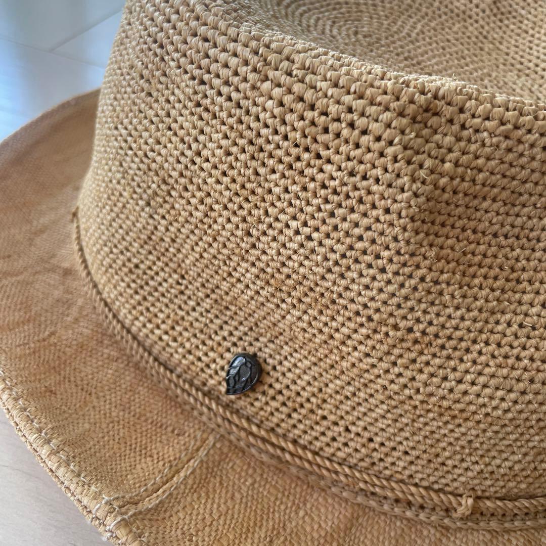 ちー　KAMINSKI XYラフィアハット　Lサイズ　美品