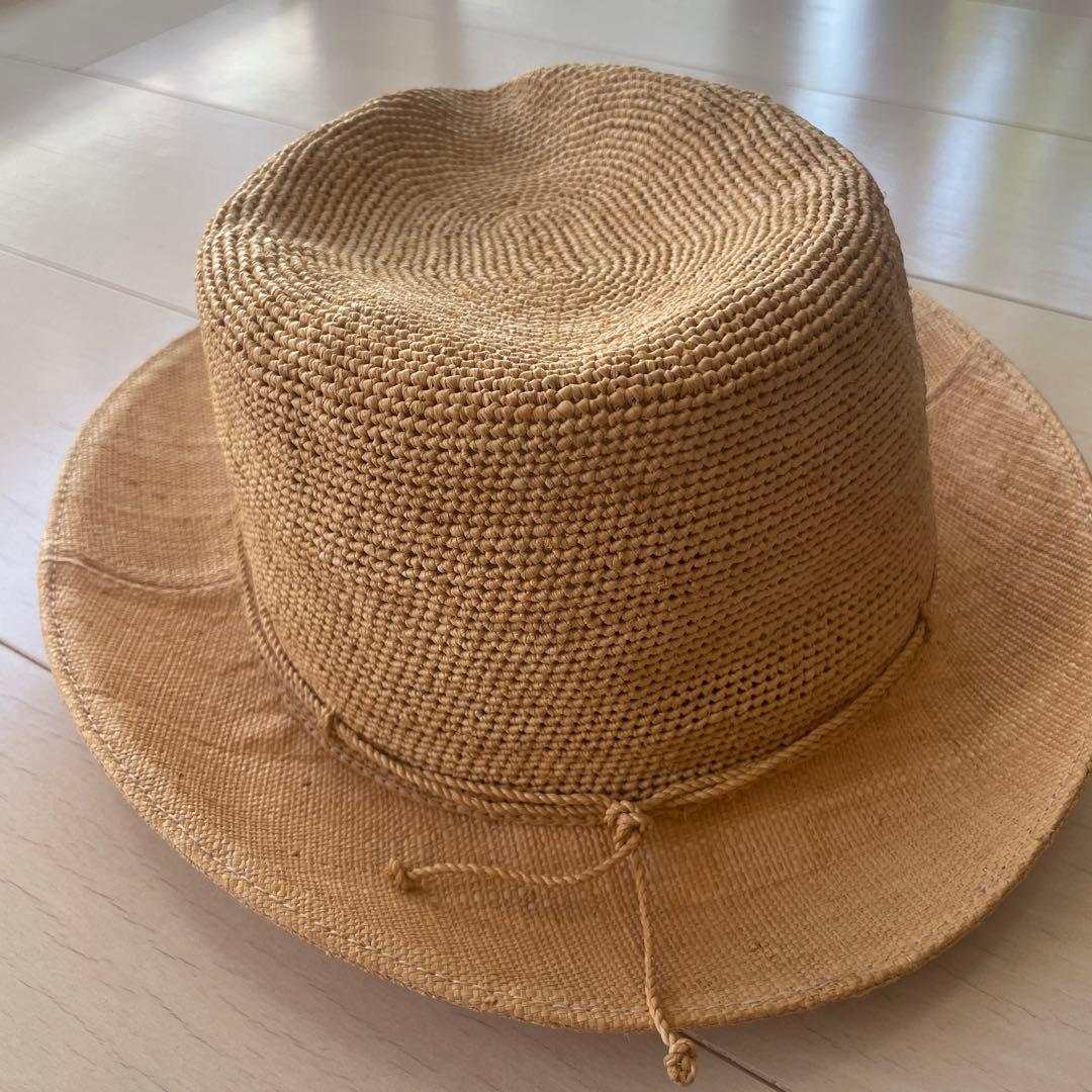 ちー　KAMINSKI XYラフィアハット　Lサイズ　美品