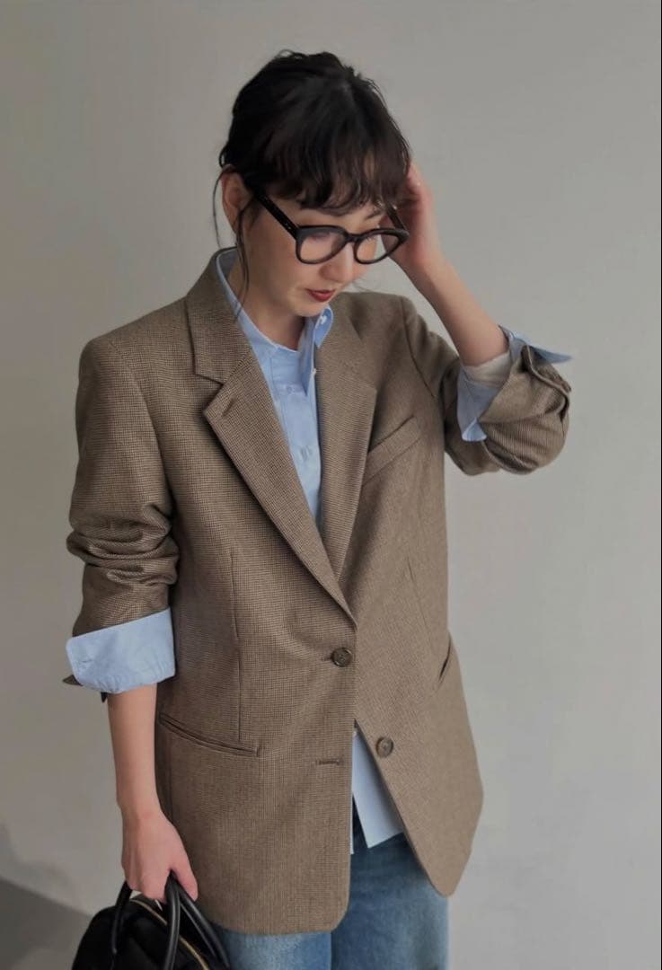 未使用　カレンソロジー　ガンクラブチェック　ジャケット