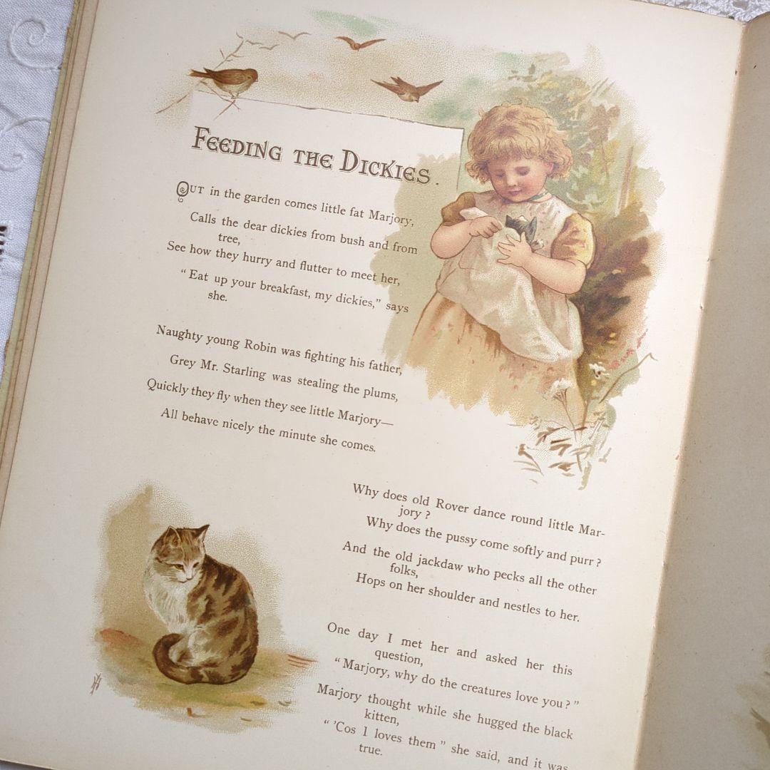 あき 超稀少1890アンティーク絵本 初版本 洋書古書 児童書