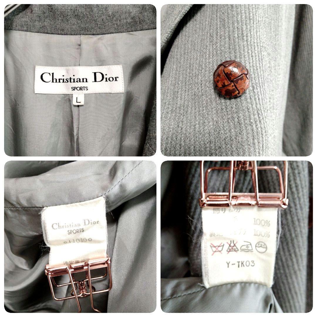 合馬公式アカウント1　クリスチャンディオールDiorダブルボタン裏地ありL
