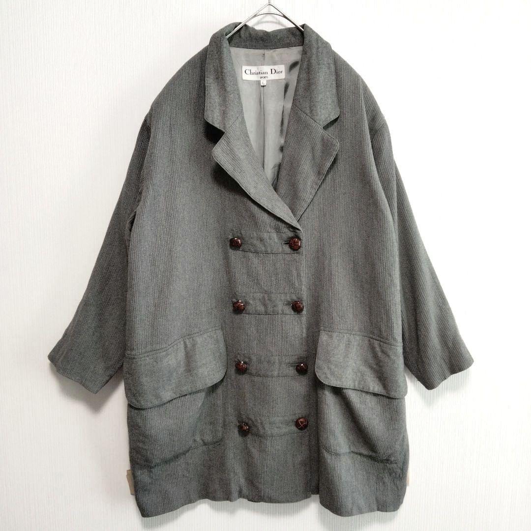 合馬公式アカウント1　クリスチャンディオールDiorダブルボタン裏地ありL