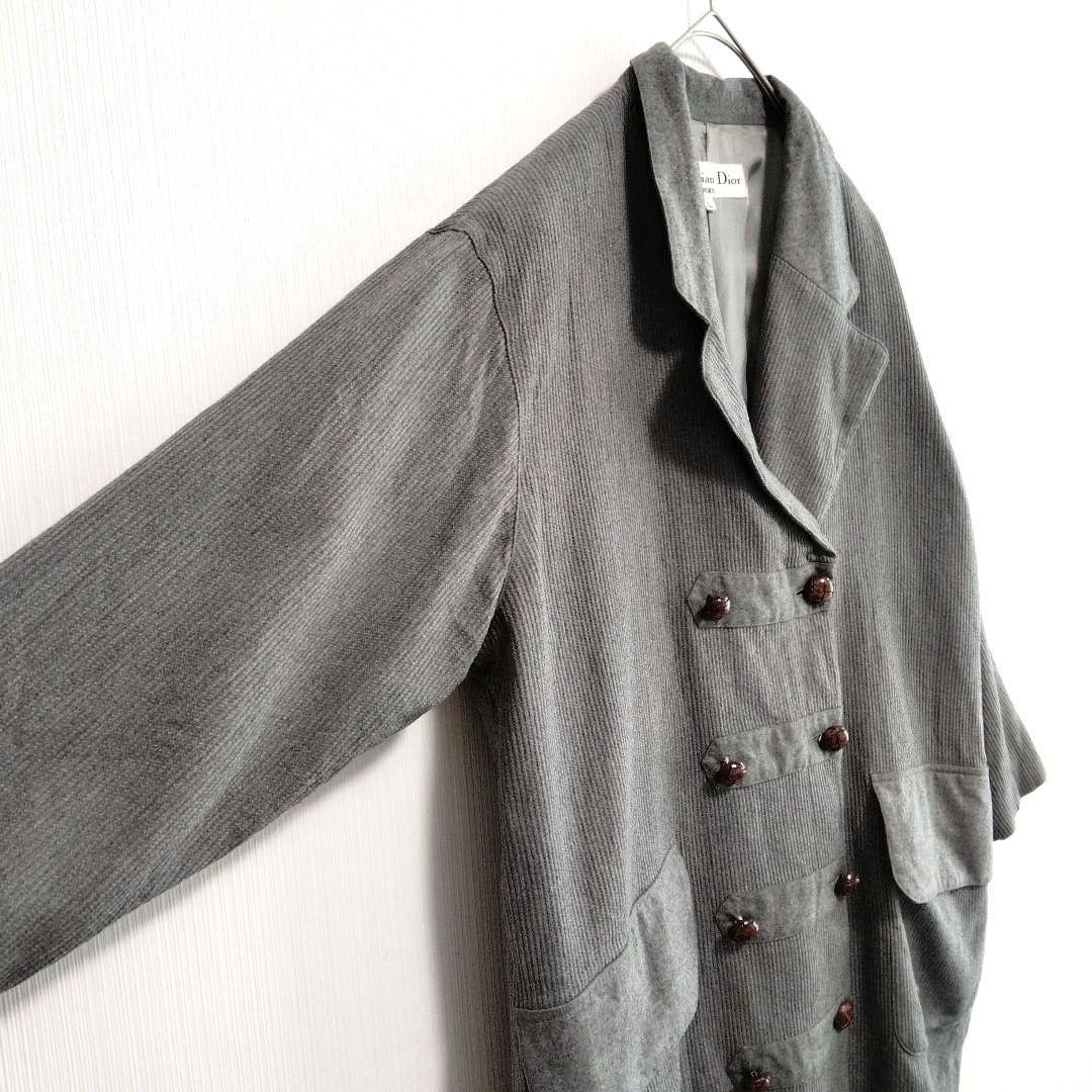合馬公式アカウント1　クリスチャンディオールDiorダブルボタン裏地ありL