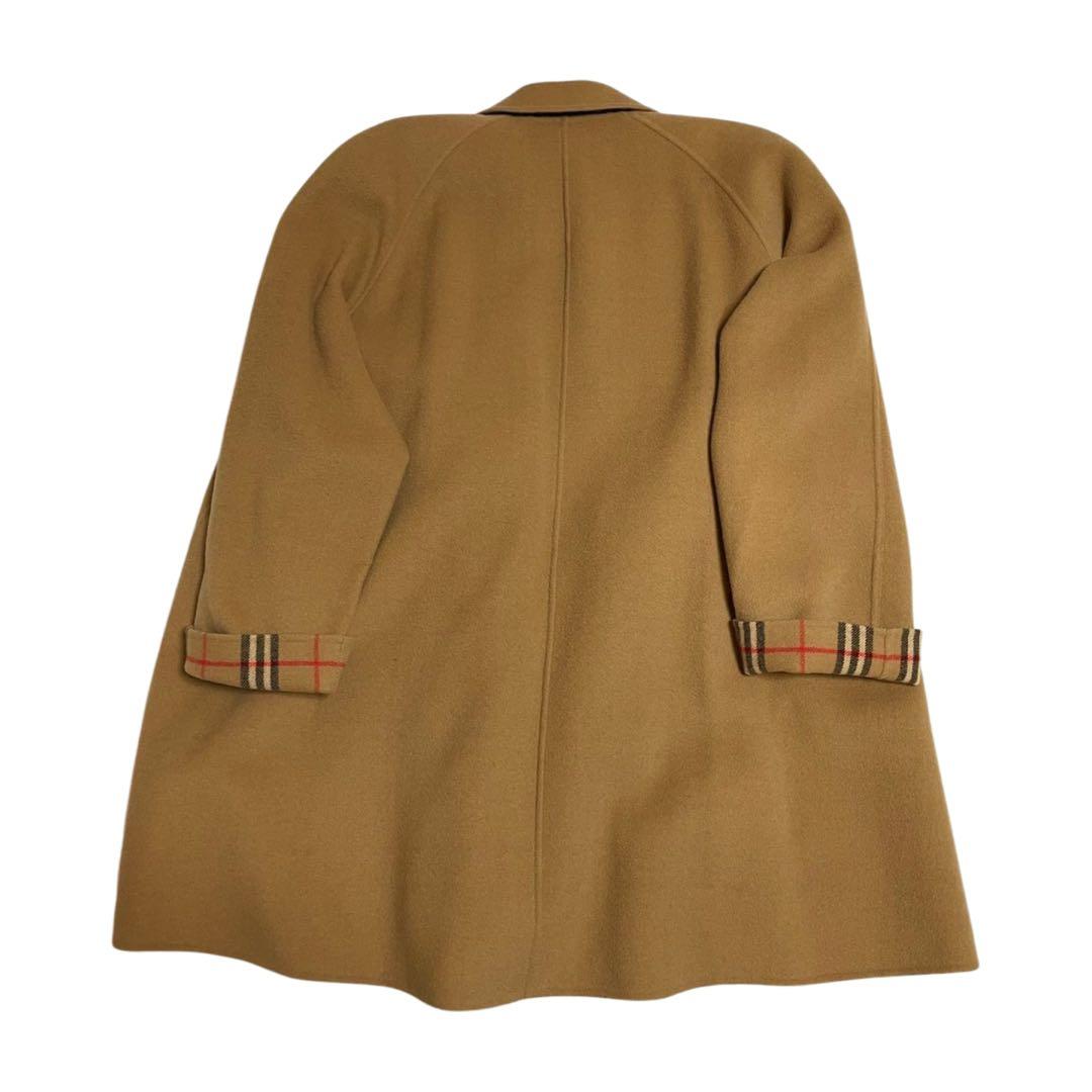 バーバリーズ　メルトンステンカラーコート カシミヤ混　バーバリー　ヴィンテージ